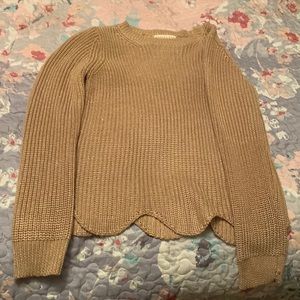 Brown cooper key sweater